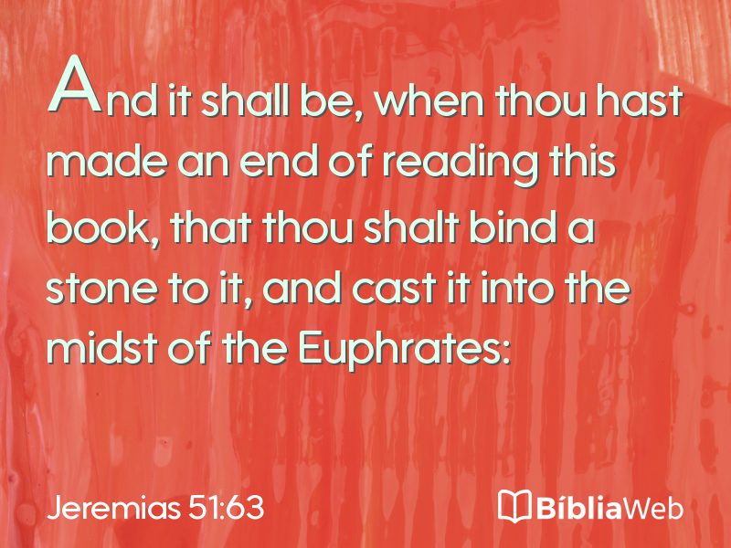 Jeremias 51:63 em imagem para compartilhar