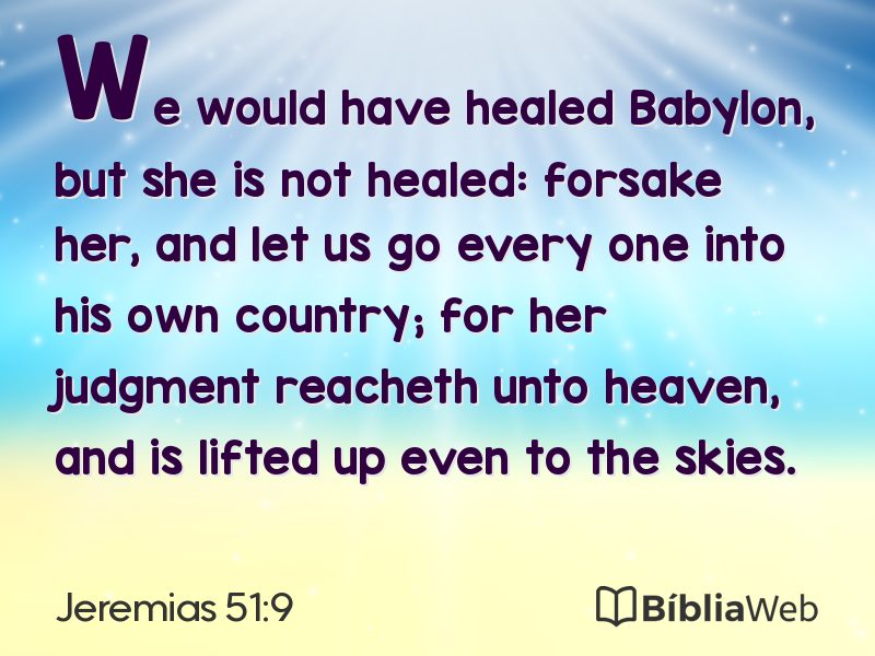 Jeremias 51:9 em imagem para compartilhar