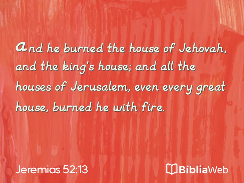 Jeremias 52:13 em imagem para compartilhar