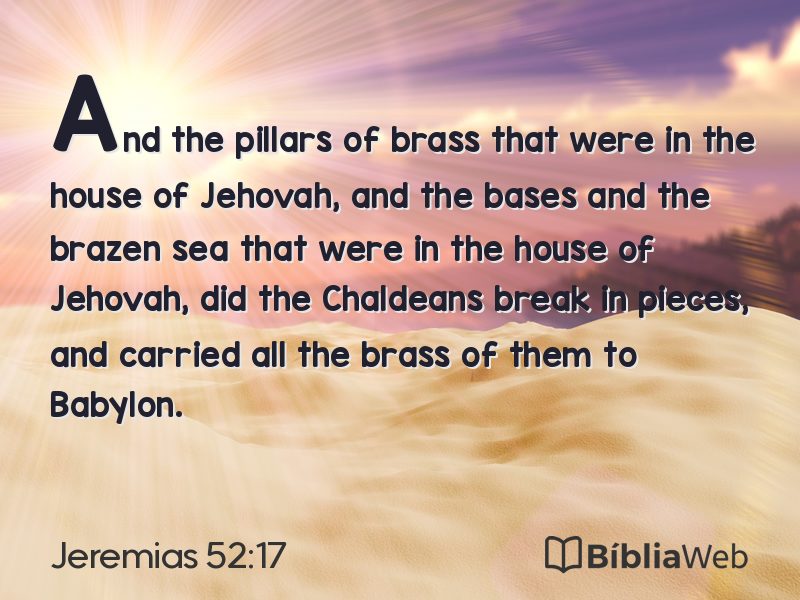 Jeremias 52:17 em imagem para compartilhar