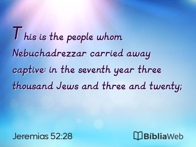 Jeremias 52:28 em imagem para compartilhar