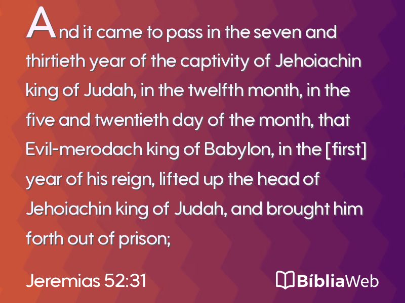 Jeremias 52:31 em imagem para compartilhar
