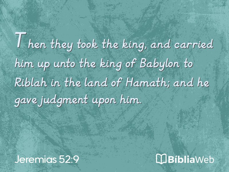 Jeremias 52:9 em imagem para compartilhar