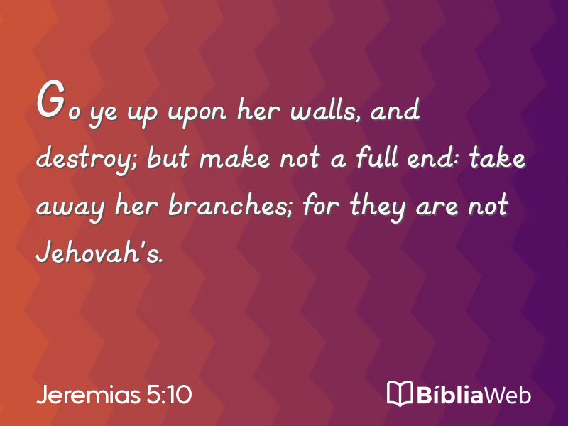 Jeremias 5:10 em imagem para compartilhar