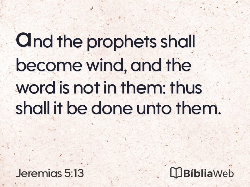 Jeremias 5:13 em imagem para compartilhar