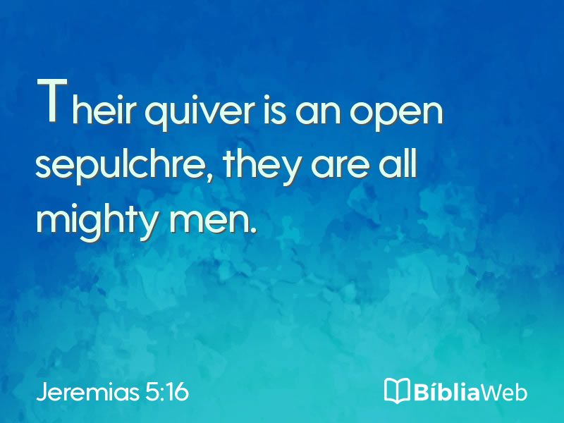 Jeremias 5:16 em imagem para compartilhar