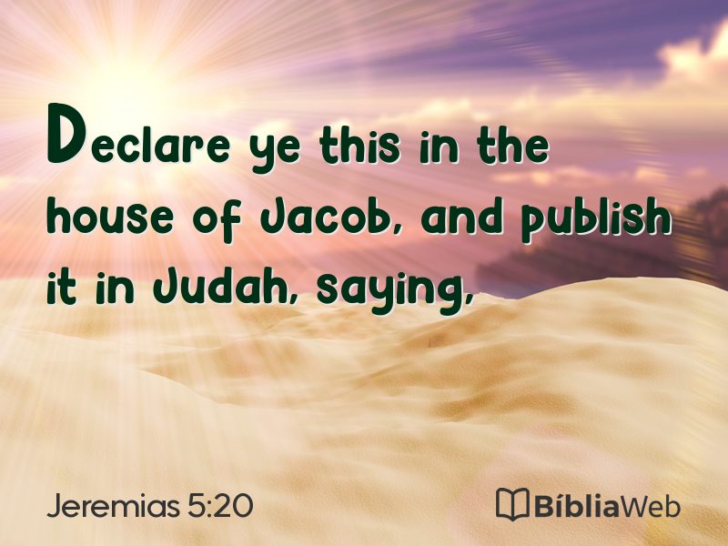 Jeremias 5:20 em imagem para compartilhar