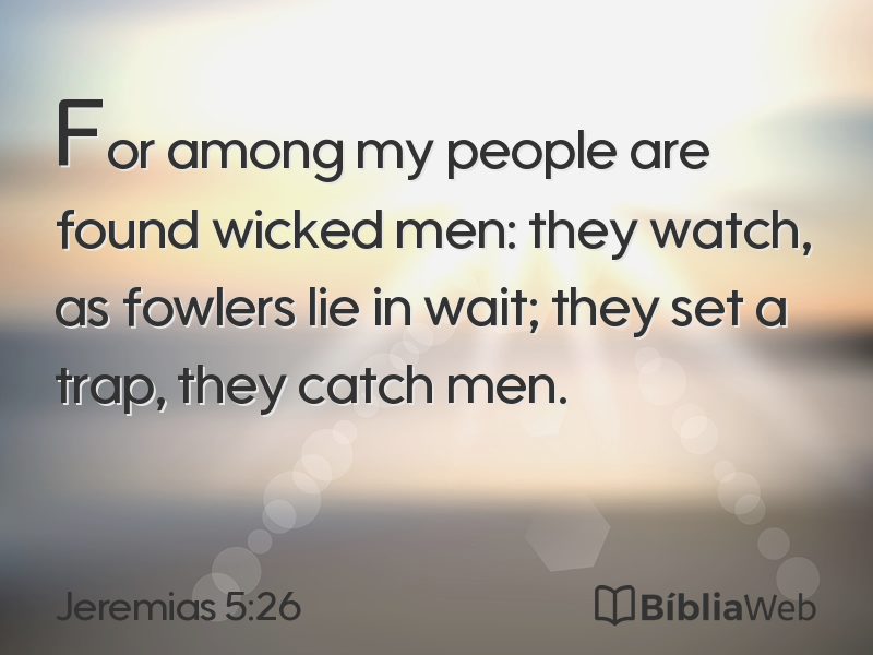 Jeremias 5:26 em imagem para compartilhar