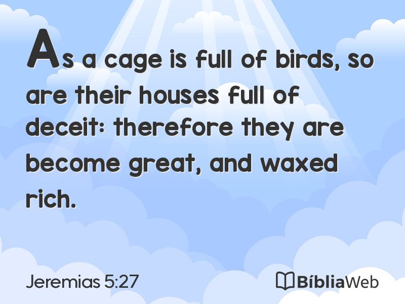 Jeremias 5:27 em imagem para compartilhar