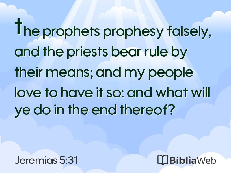 Jeremias 5:31 em imagem para compartilhar