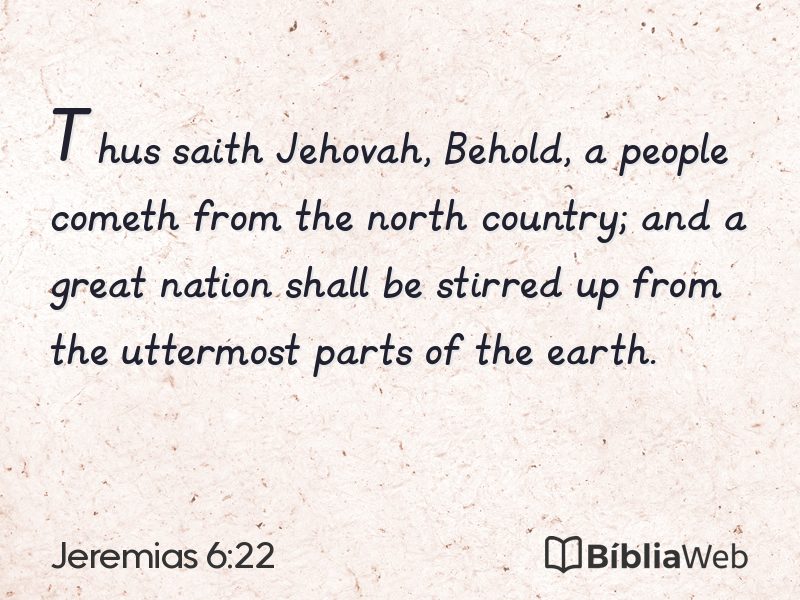 Jeremias 6:22 em imagem para compartilhar