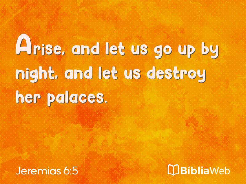 Jeremias 6:5 em imagem para compartilhar