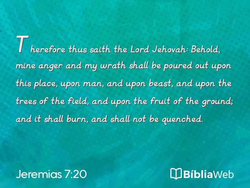 Jeremias 7:20 em imagem para compartilhar