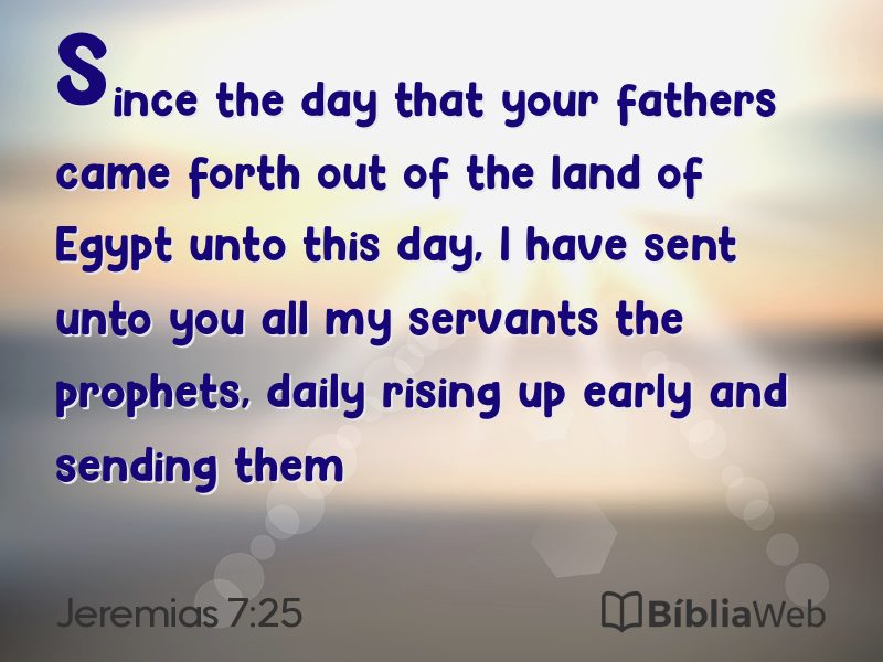 Jeremias 7:25 em imagem para compartilhar