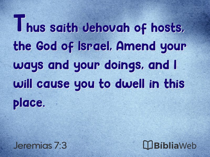 Jeremias 7:3 em imagem para compartilhar