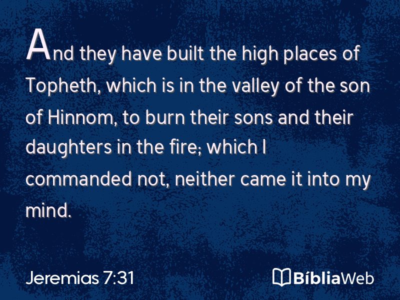Jeremias 7:31 em imagem para compartilhar