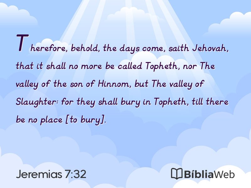 Jeremias 7:32 em imagem para compartilhar