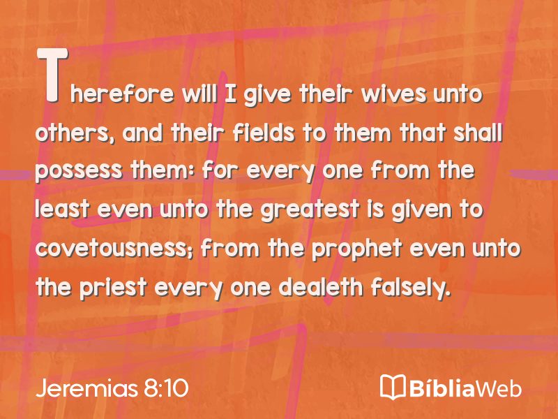 Jeremias 8:10 em imagem para compartilhar