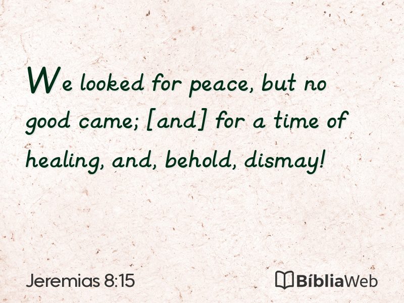 Jeremias 8:15 em imagem para compartilhar
