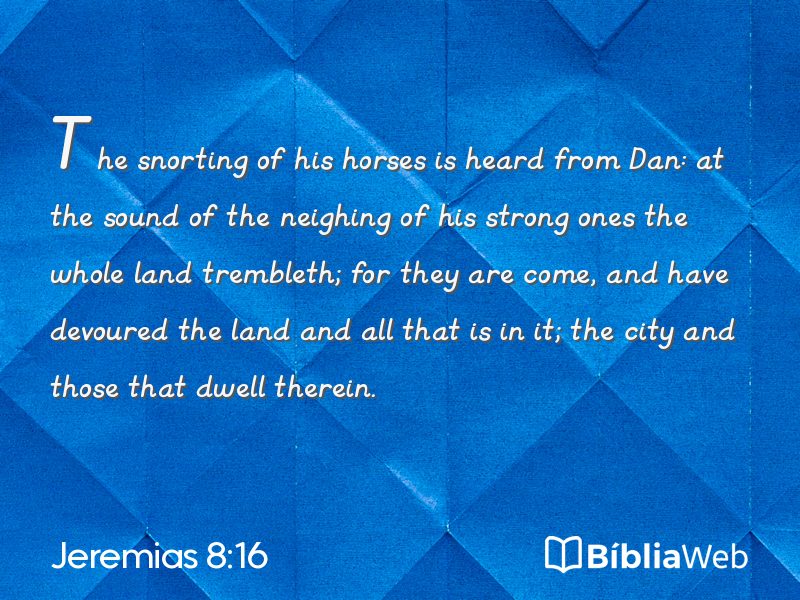 Jeremias 8:16 em imagem para compartilhar