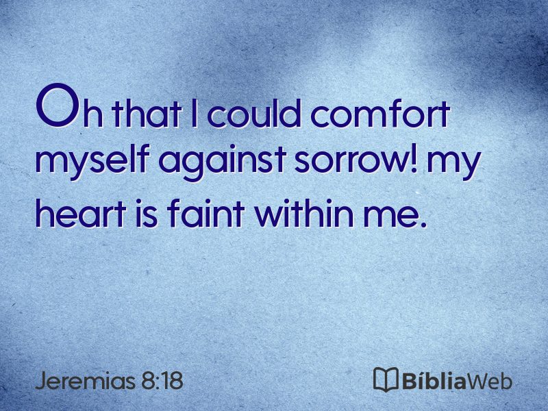 Jeremias 8:18 em imagem para compartilhar