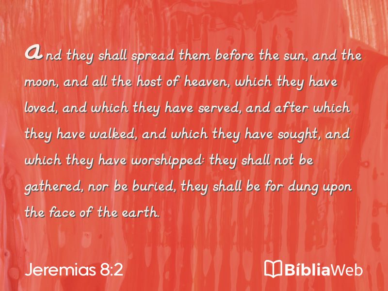 Jeremias 8:2 em imagem para compartilhar