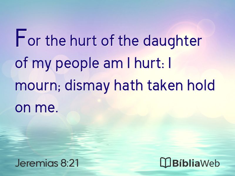 Jeremias 8:21 em imagem para compartilhar