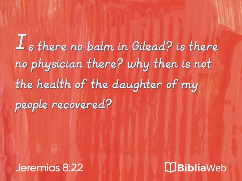 Jeremias 8:22 em imagem para compartilhar