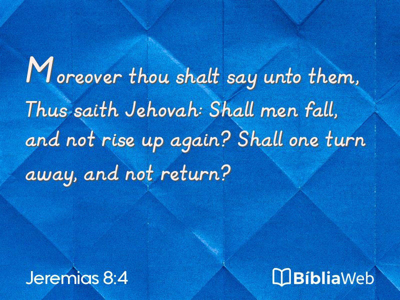 Jeremias 8:4 em imagem para compartilhar