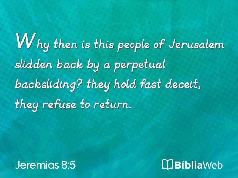 Jeremias 8:5 em imagem para compartilhar