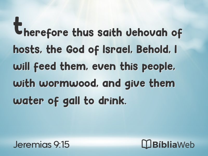 Jeremias 9:15 em imagem para compartilhar