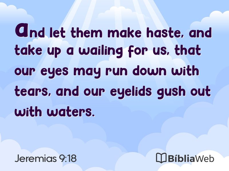 Jeremias 9:18 em imagem para compartilhar