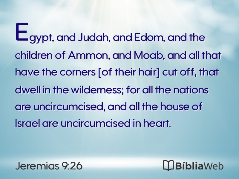 Jeremias 9:26 em imagem para compartilhar