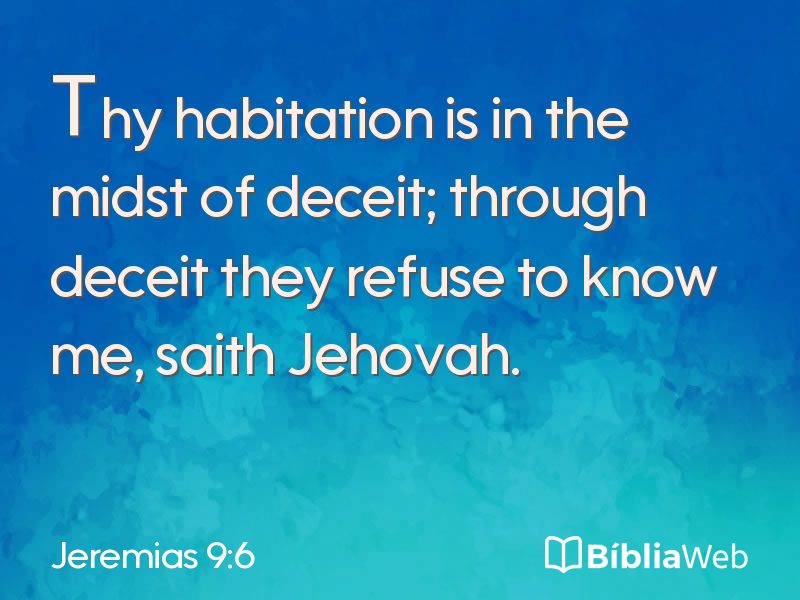 Jeremias 9:6 em imagem para compartilhar