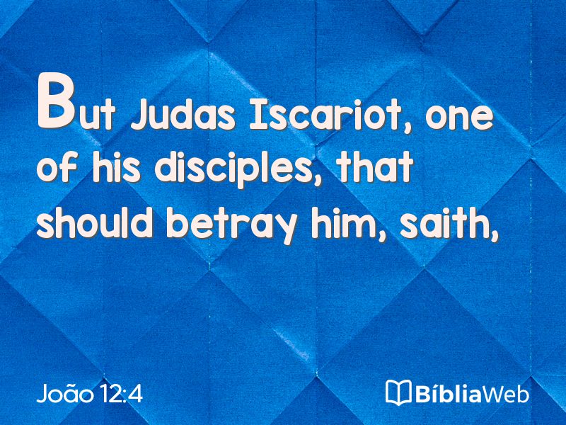 João 12:4 em imagem para compartilhar