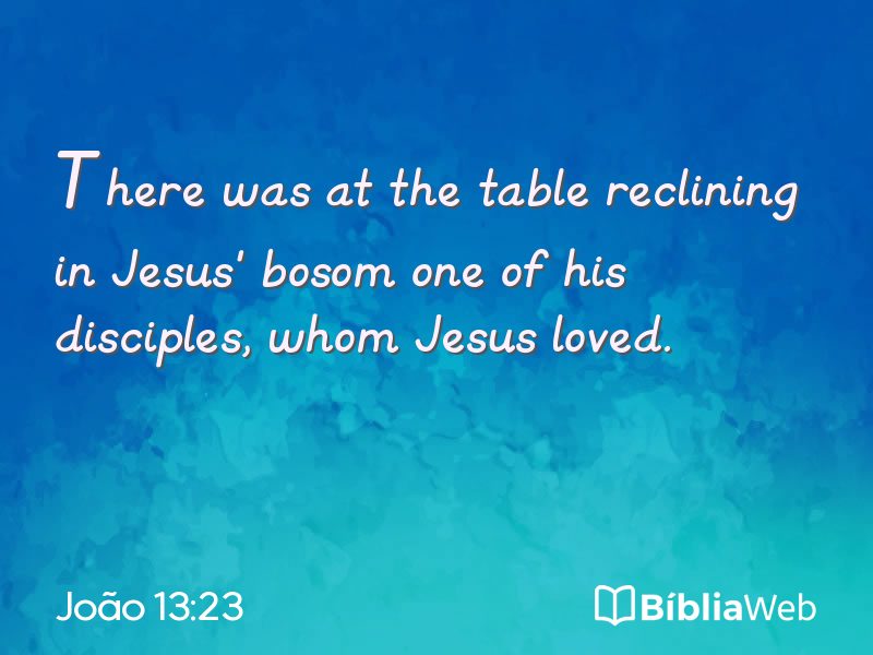 João 13:23 em imagem para compartilhar