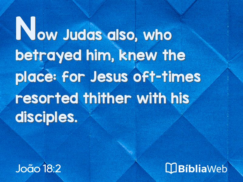 João 18:2 em imagem para compartilhar