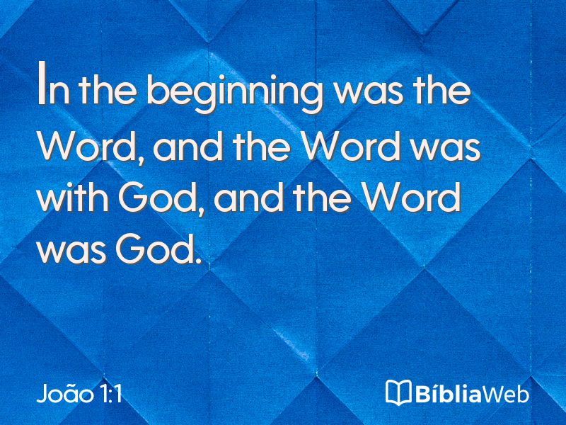 João 1:1 em imagem para compartilhar