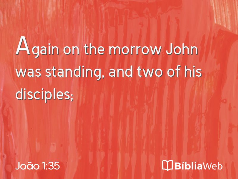 João 1:35 em imagem para compartilhar