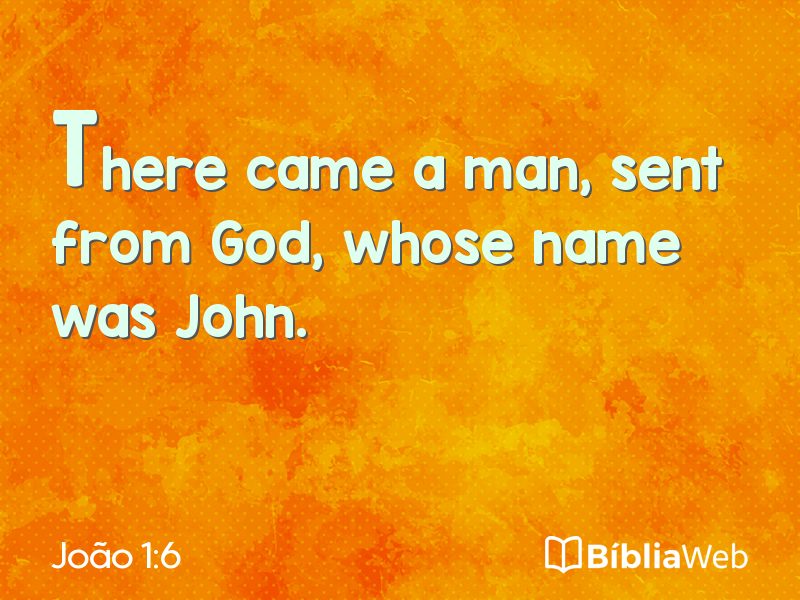 João 1:6 em imagem para compartilhar