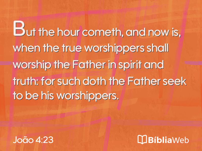 João 4:23 em imagem para compartilhar