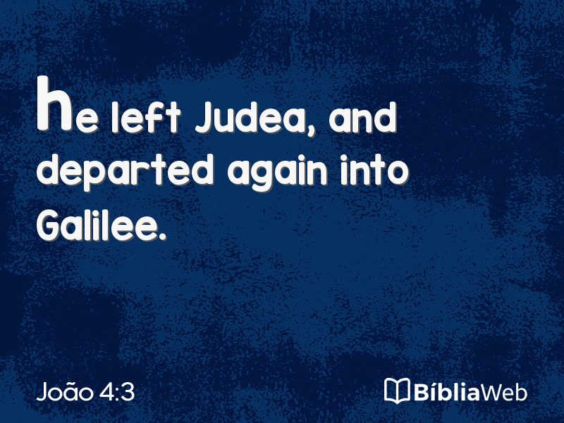 João 4:3 em imagem para compartilhar