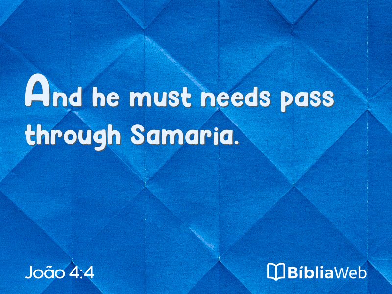 João 4:4 em imagem para compartilhar