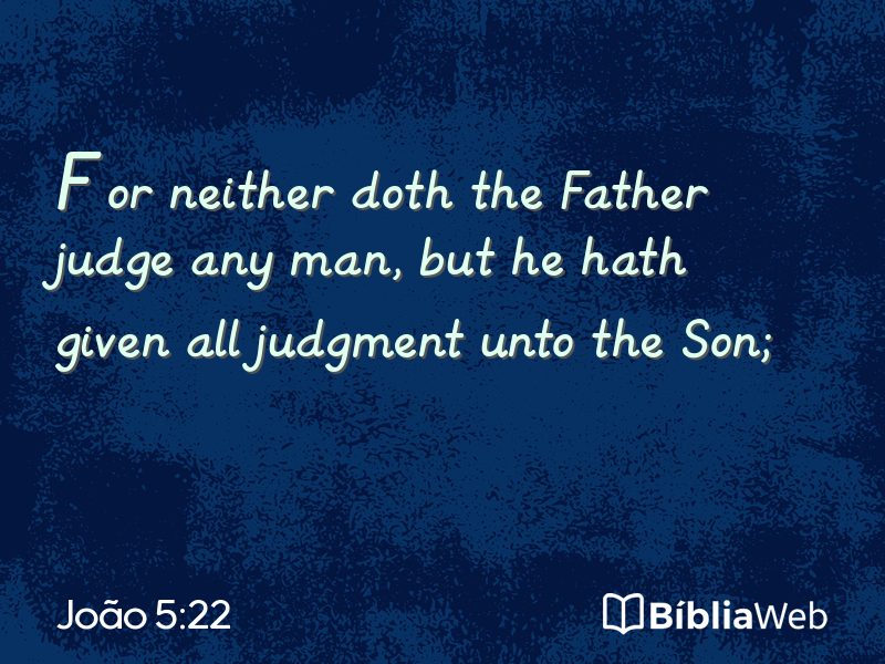 João 5:22 em imagem para compartilhar