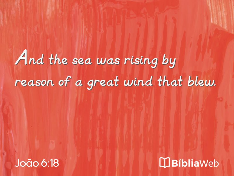 João 6:18 em imagem para compartilhar