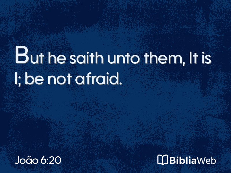 João 6:20 em imagem para compartilhar