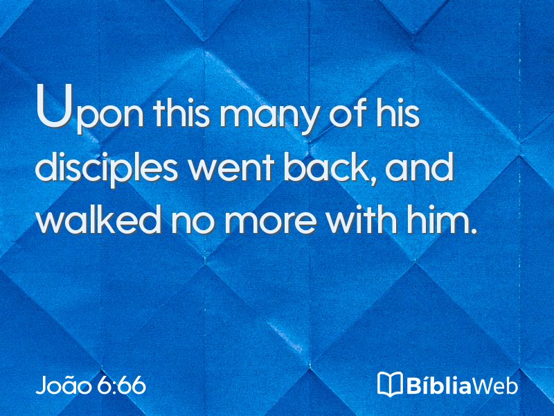 João 6:66 em imagem para compartilhar