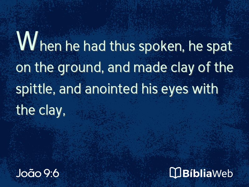 João 9:6 em imagem para compartilhar