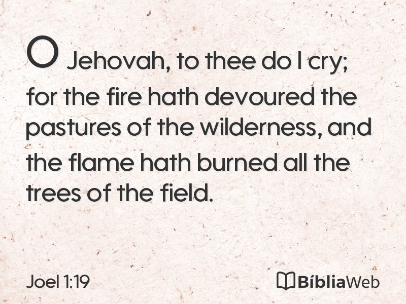 Joel 1:19 em imagem para compartilhar