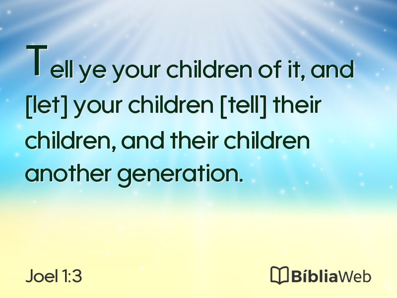 Joel 1:3 em imagem para compartilhar
